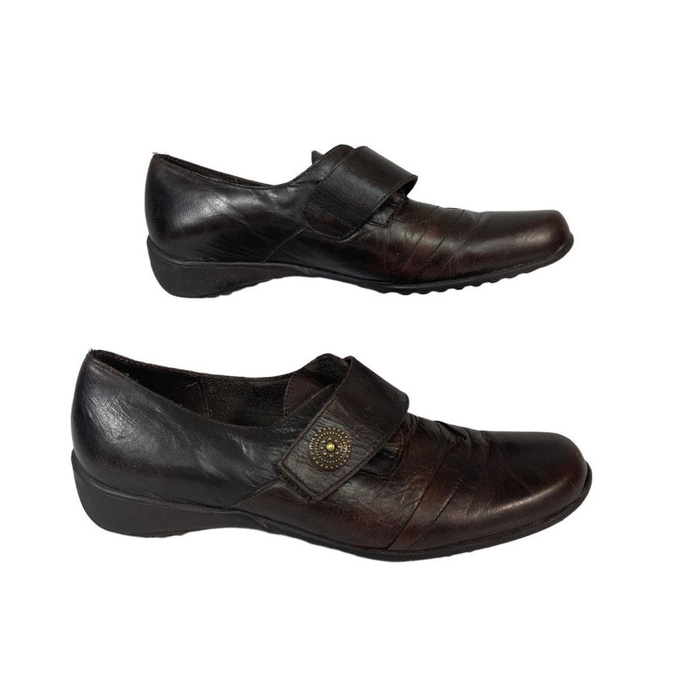 Munro M740521 Womens Size 8.5N Brown Leather Slip On Loafers - No Insoles - Picture 3 of 11